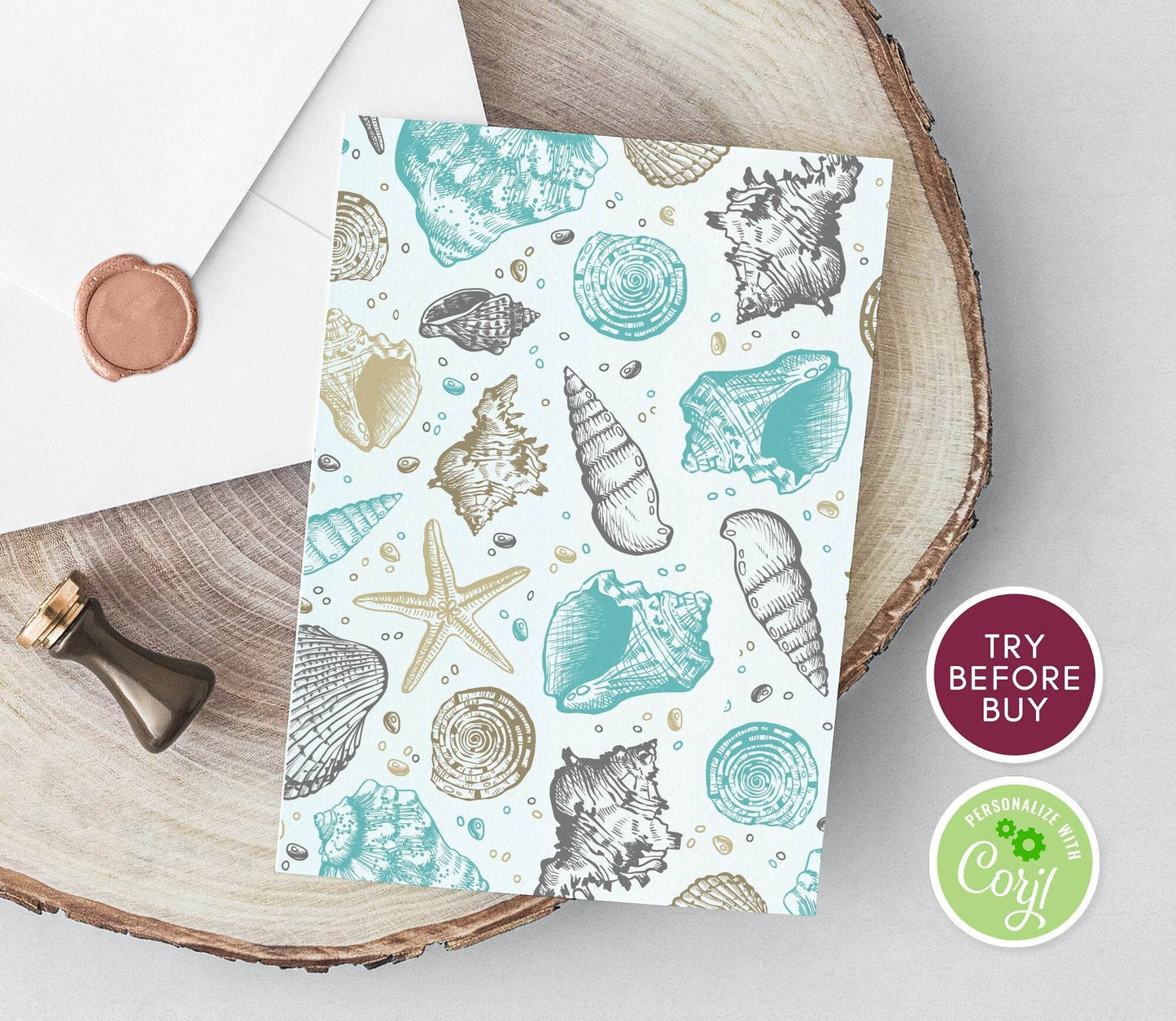 Beach Bachelorette Party Invitation – Tropical Summer Weekend Invite – Editable Ocean Themed Template – Instant Download