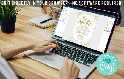 Printable 60th Birthday Welcome Sign – Editable Rose Gold Pink Confetti Template – Modern Sixty Birthday Party Poster – Digital Welcome Board Download