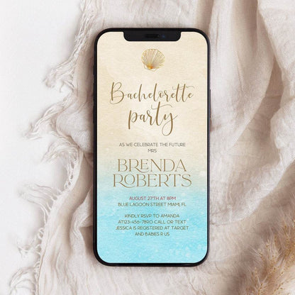 Digital Bachelorette Party Invitation | Electronic Phone Invitation Template | Text Message Evite | Instant Download
