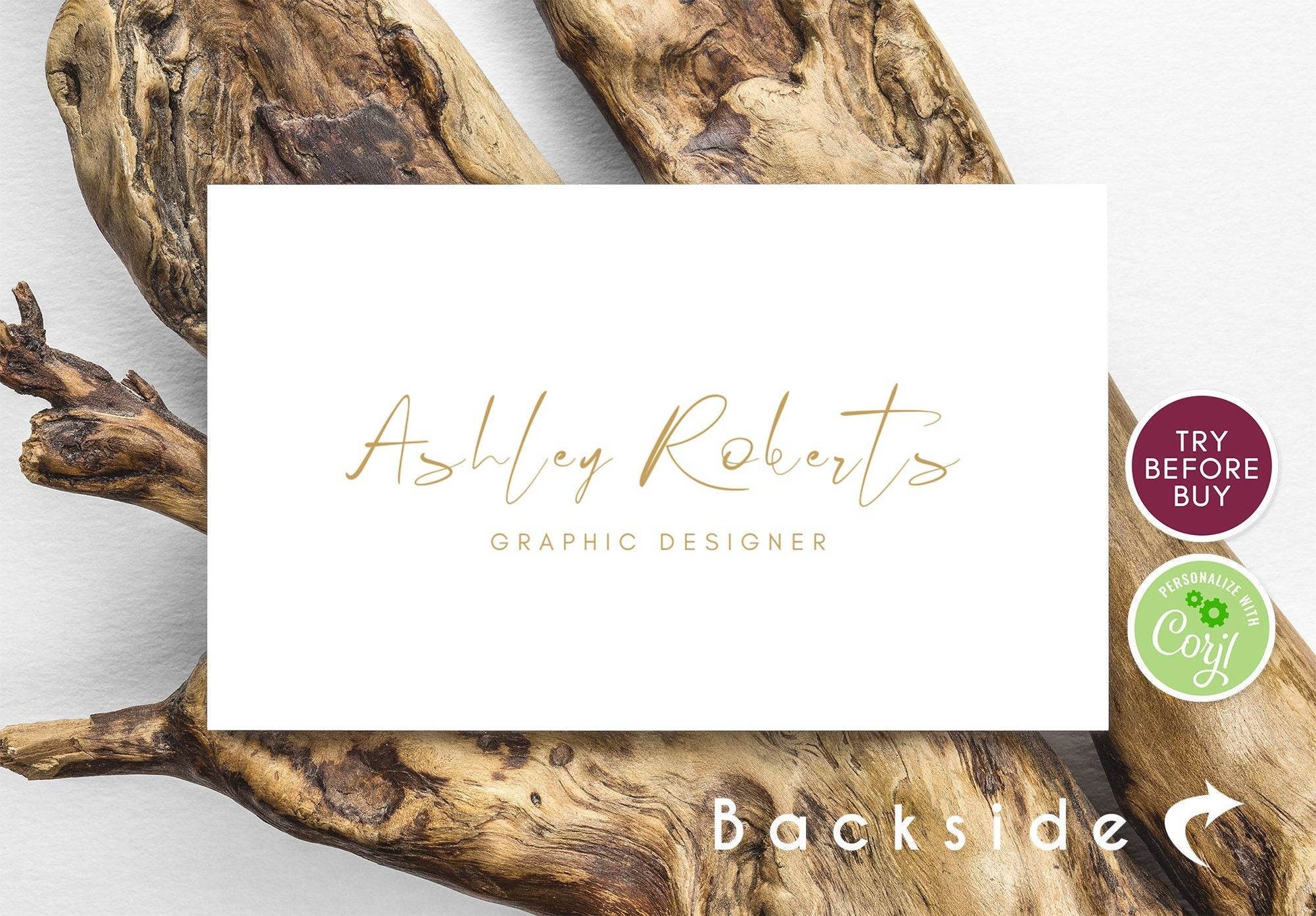 Business Card Gold Template, INSTANT DOWNLOAD Printable Business Card, Template Business Card, DIY Calling Card, Affordable Card