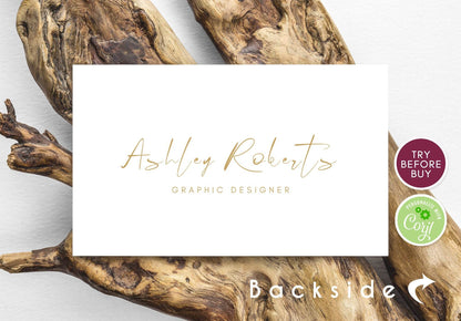 Business Card Gold Template, INSTANT DOWNLOAD Printable Business Card, Template Business Card, DIY Calling Card, Affordable Card