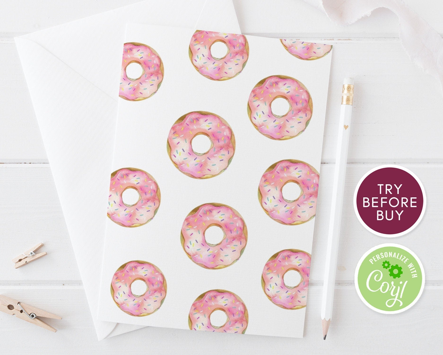 Donut Baby Shower Invitation, Editable Girl Baby Sprinkle Invitation, Printable Oh Baby Invite, Pink Donut Baby Shower, Instant Download