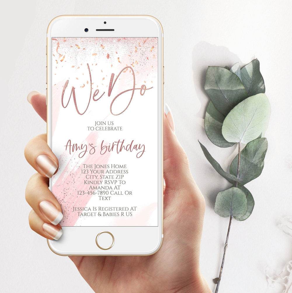 Electronic We Do / We Still Do Invitation Template | Editable Text Message Evite | Digital Mobile Invite | Anniversary or Vow Renewal | Instant Download