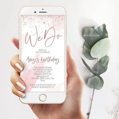 Electronic We Do / We Still Do Invitation Template | Editable Text Message Evite | Digital Mobile Invite | Anniversary or Vow Renewal | Instant Download