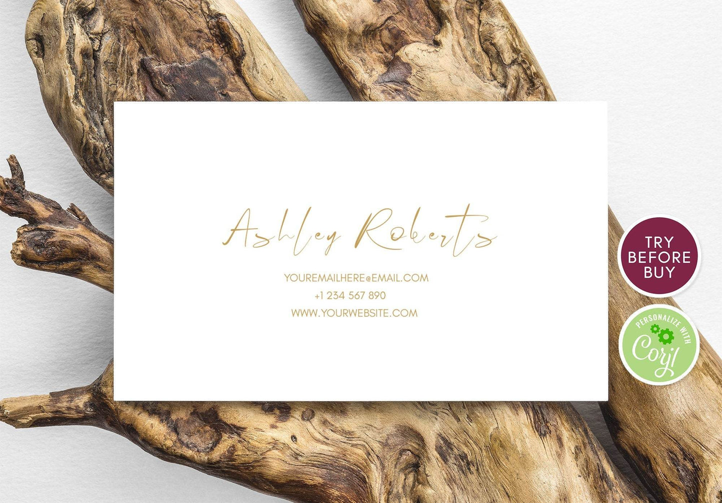 Business Card Gold Template, INSTANT DOWNLOAD Printable Business Card, Template Business Card, DIY Calling Card, Affordable Card