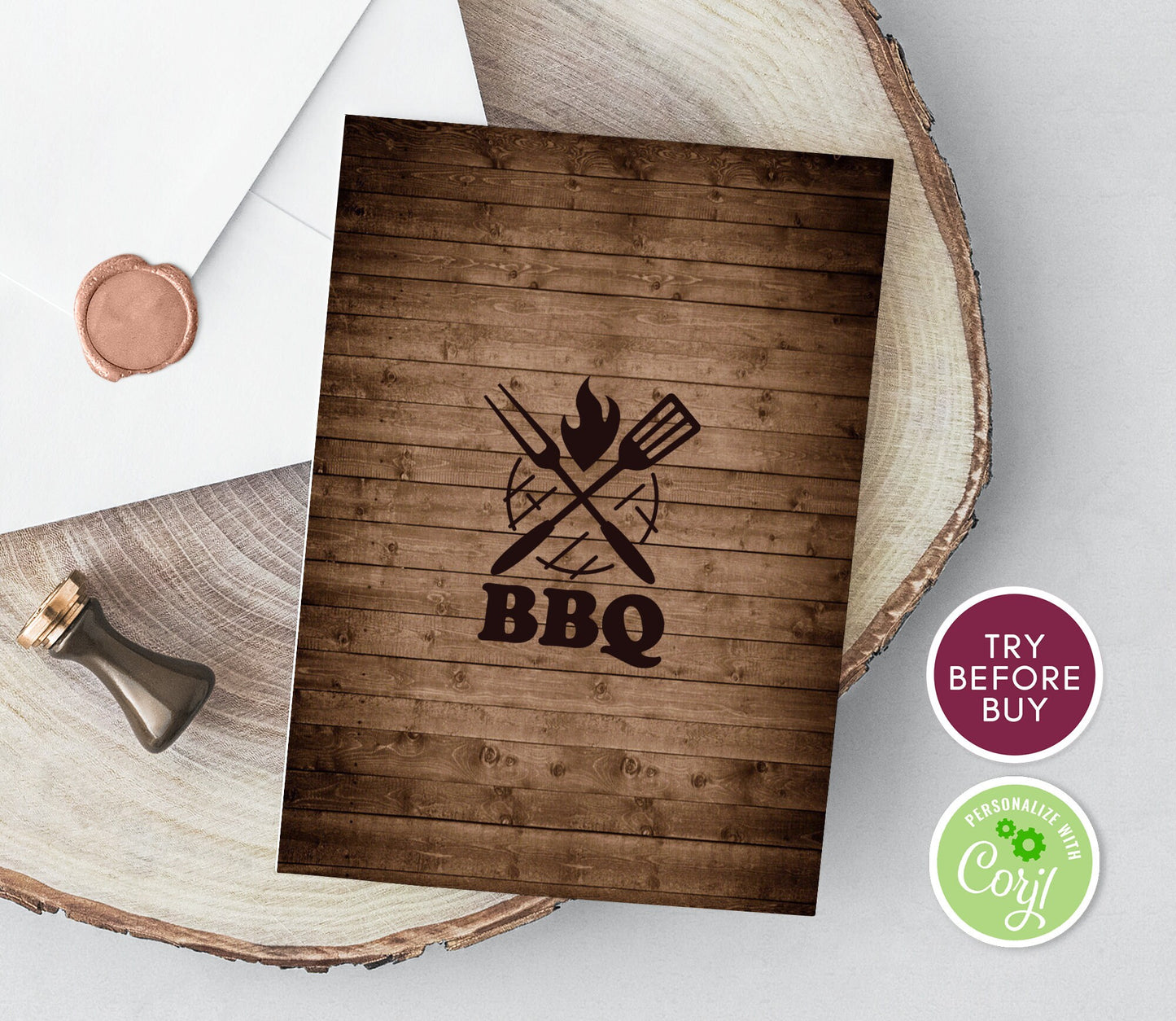 Editable BBQ Birthday Invitation | Barbecue Party Invite | Birthday BBQ Printable Template | Instant Download | Summer Cookout Birthday Party