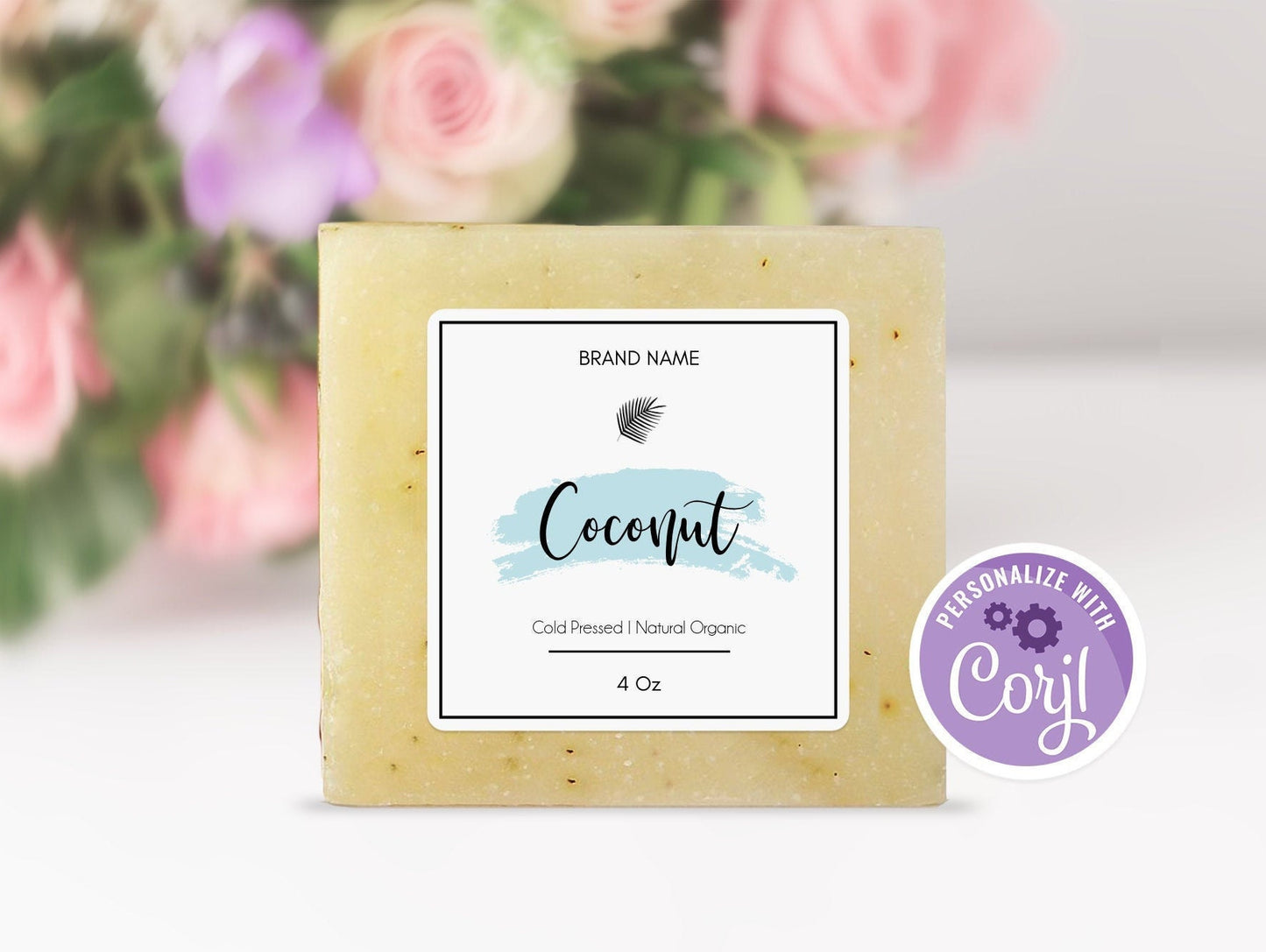 Custom Soap Label Template, DIY Printable Soap Labels, Editable Label Template